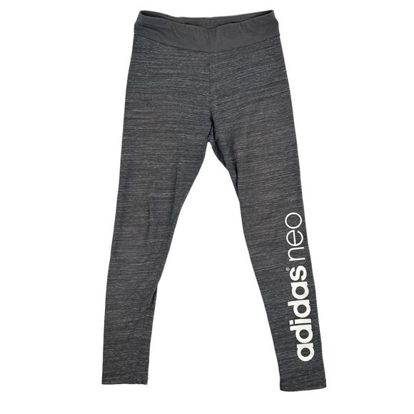 Adidas Neo Leggings Workout Exercise Tights Size Small Grey - Picture 1 of 7